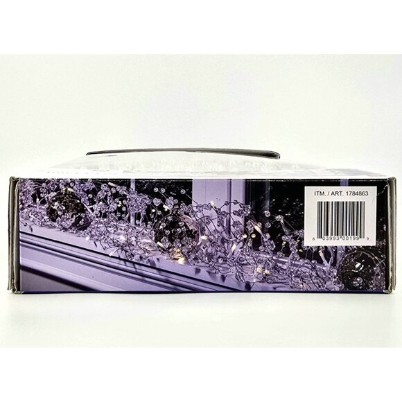 Christmas Lights GE StayBright 100 LED Glitter Gem Garland Warm White Lights New - Picture 11 of 11